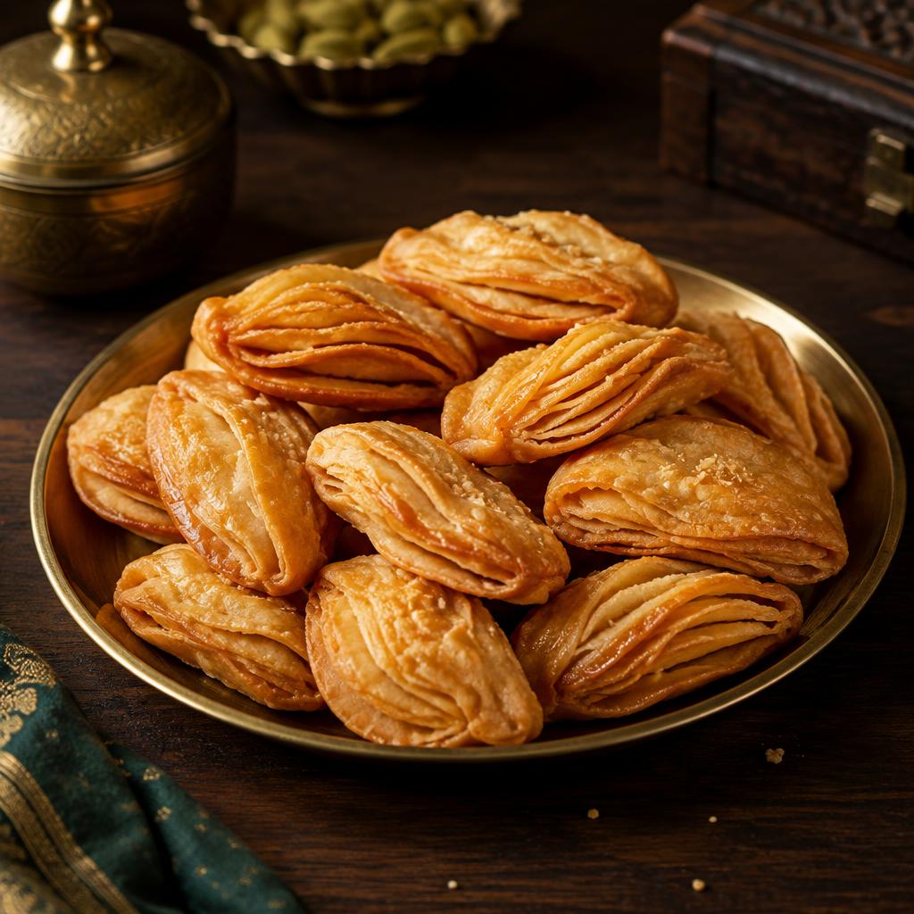 Dry Kaja — traditional Indian sweet
