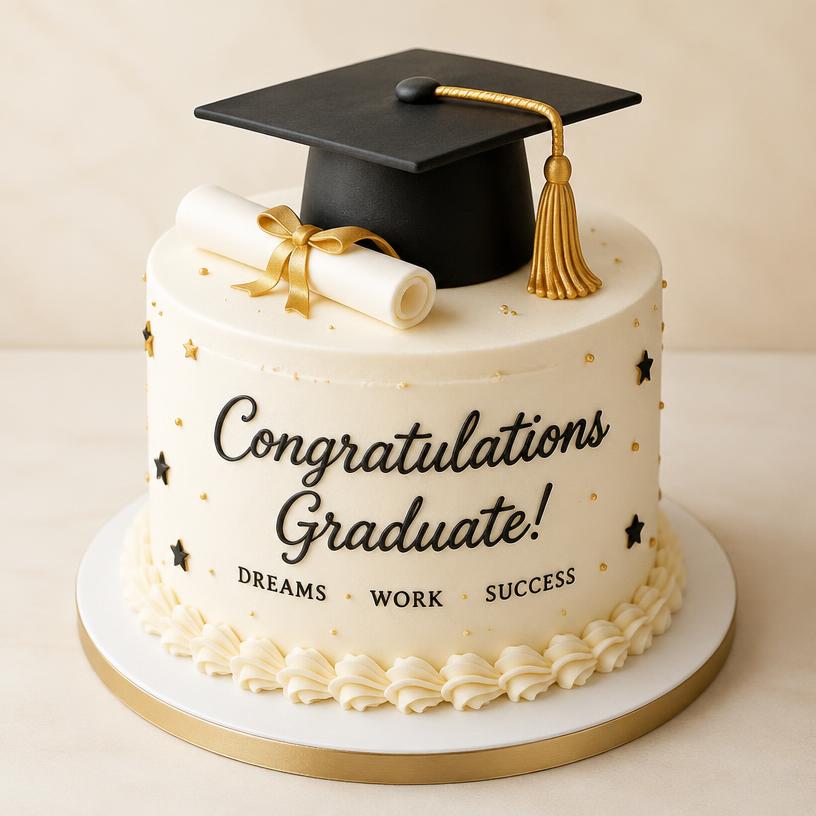 Decorated graduation party cakes