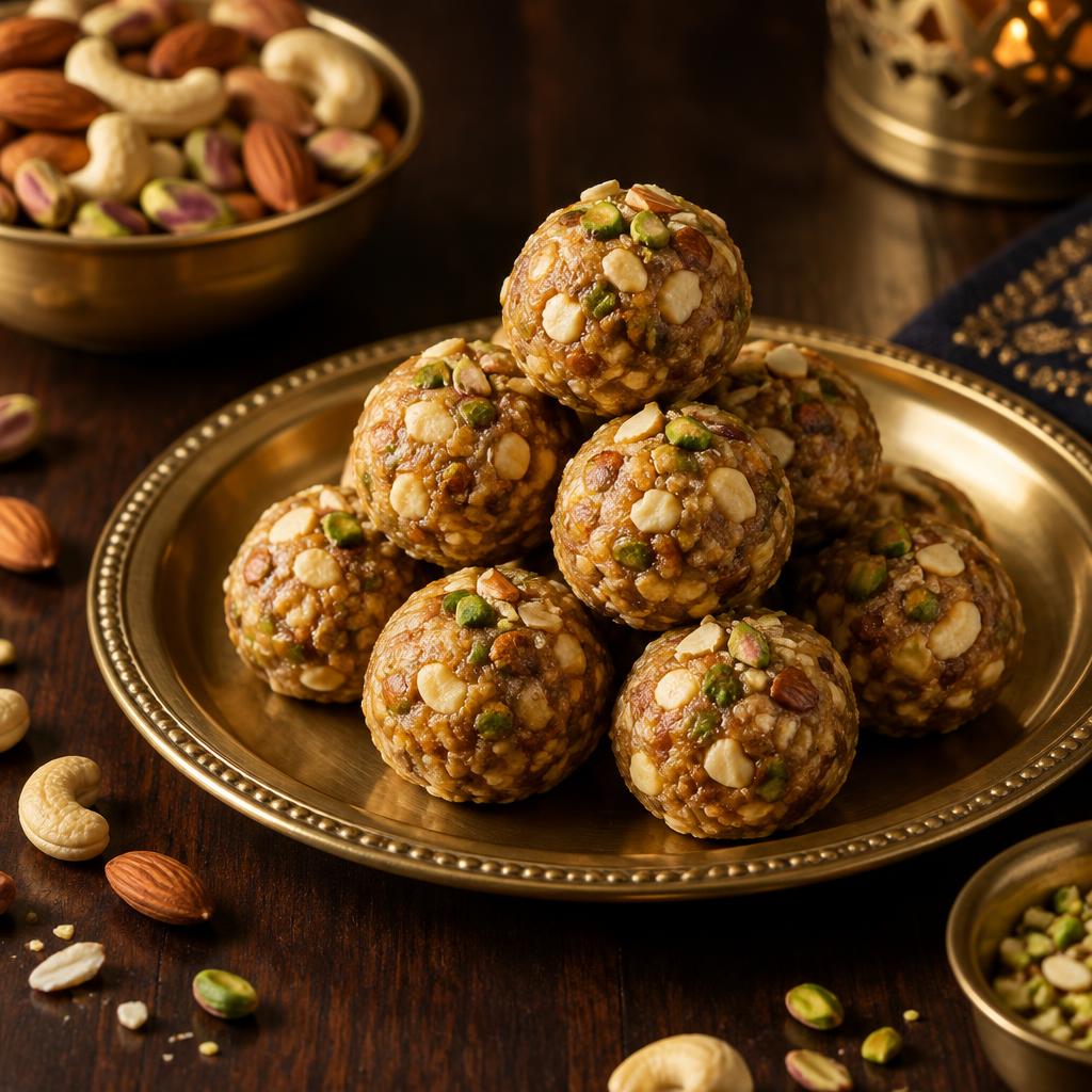 Dry Fruit Laddu (Nut Laddoo) — traditional Indian sweet